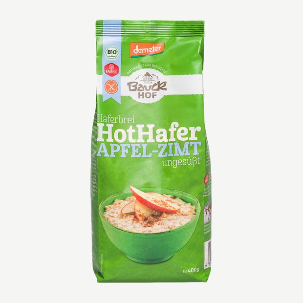 Bauckhof porridge avoine bio, pomme-cannelle